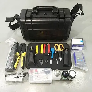 FTTH Assembly Termination Fiber Source Stripping Tool Fiber Optic Toolkit