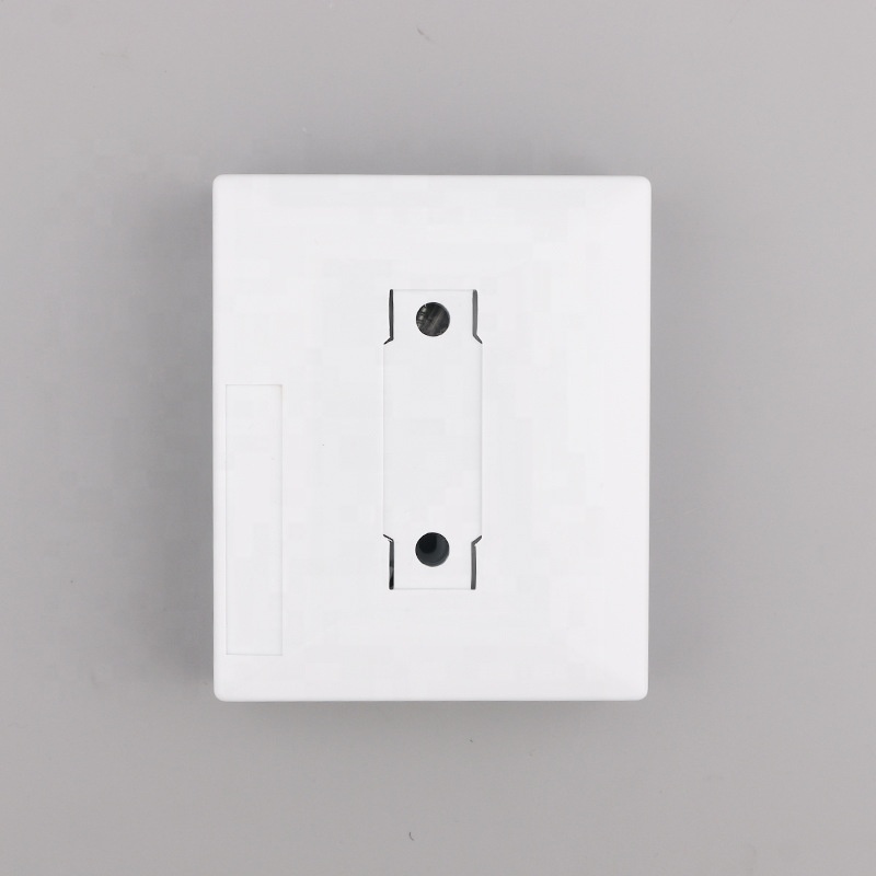 new design Indoor 4 Fiber Information Faceplate 4 Core FTTH Terminal Box