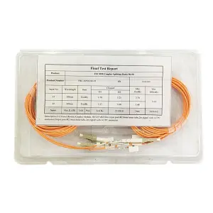 Good Quality 2x2 MM Multimode Optical Coupler FBT Fiber Optic Splitter
