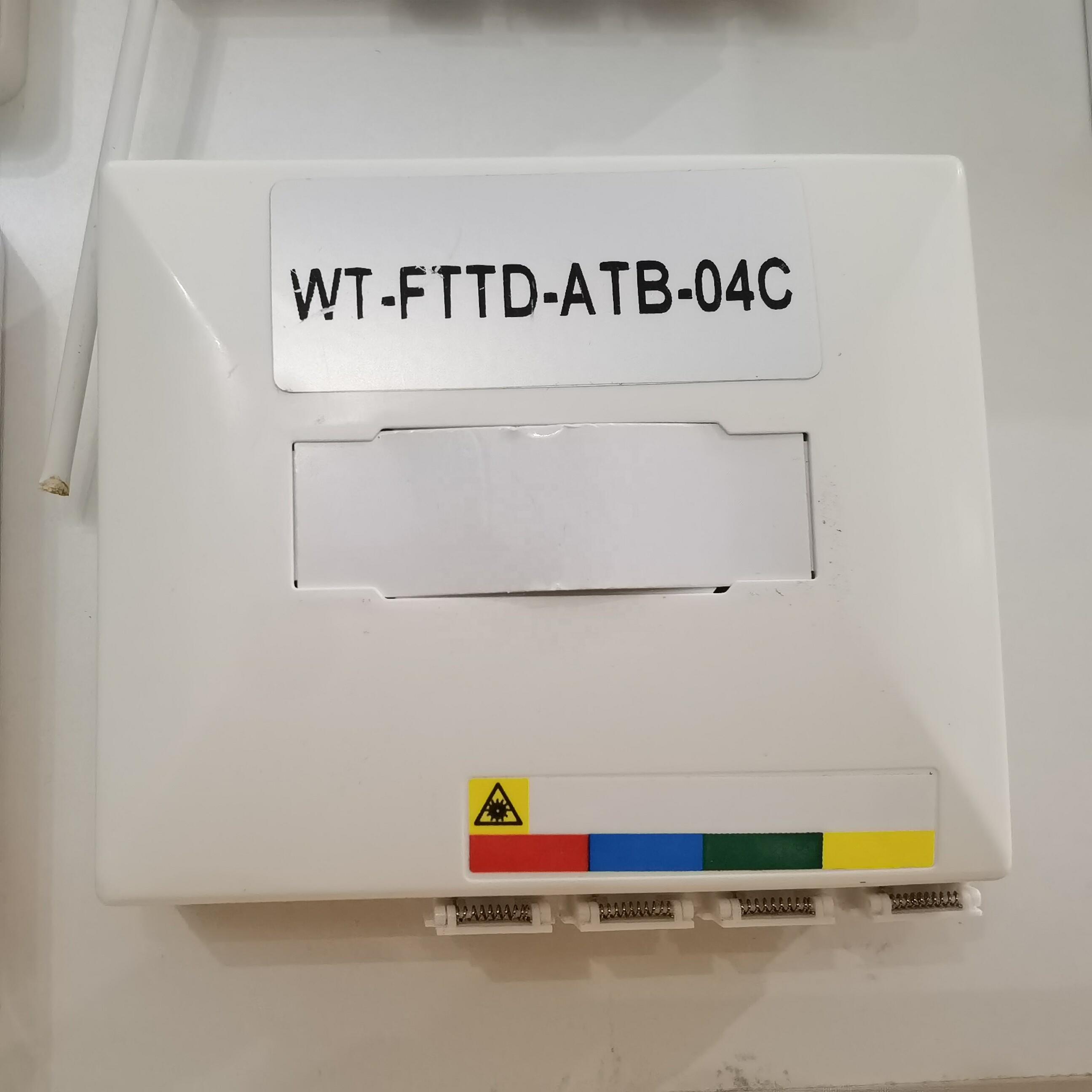 new design Indoor 4 Fiber Information Faceplate 4 Core FTTH Terminal Box
