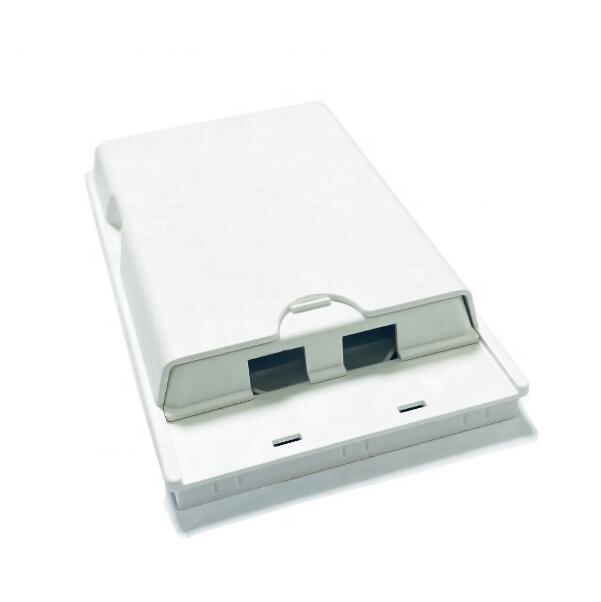 Manage Effectively 2 Port Indoor FTTH Mini Fiber Optic Terminal Box for desk top and wall mount