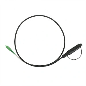 Outdoor 1 Core Mini IP SC APC SM Single Mode G657A1 LSZH Drop Cable Patch Cord with Waterproof Connector