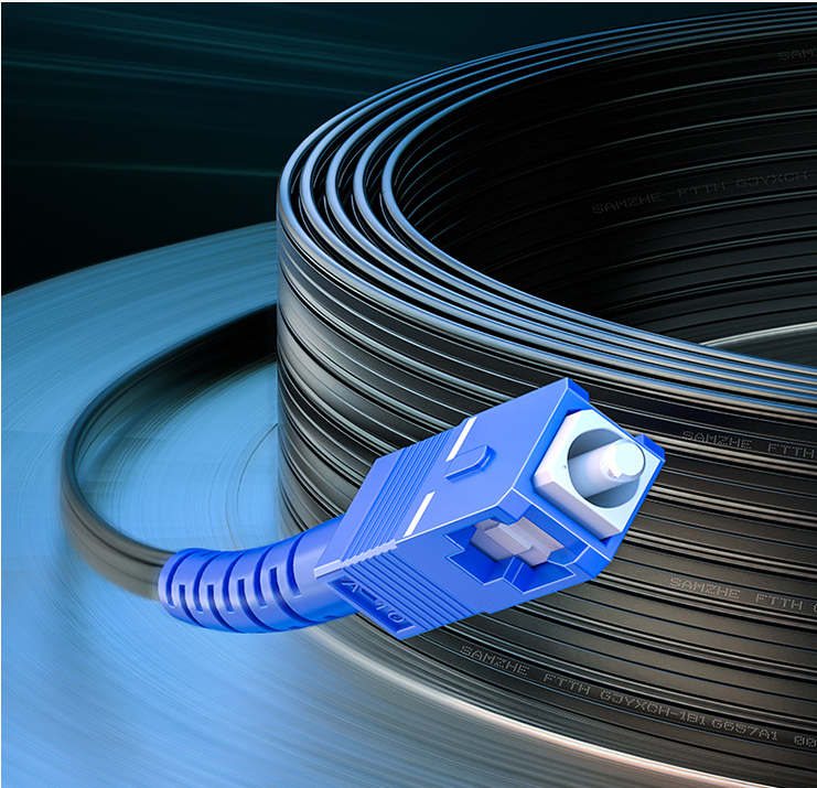 Fiber Optic Single Mode SM Simplex SX LSZH SC APC FTTH Drop Cable Patch Cord