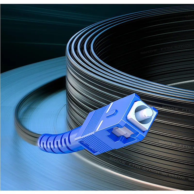 Fiber Optic Single Mode SM Simplex SX LSZH SC APC FTTH Drop Cable Patch Cord