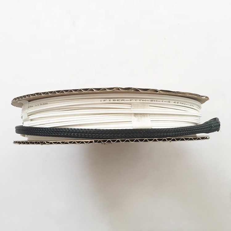 Cardboard Reel Type Packing SC APC Optic Fiber Patch Cord FTTH Drop Cable Assemblies with Pulling Eye
