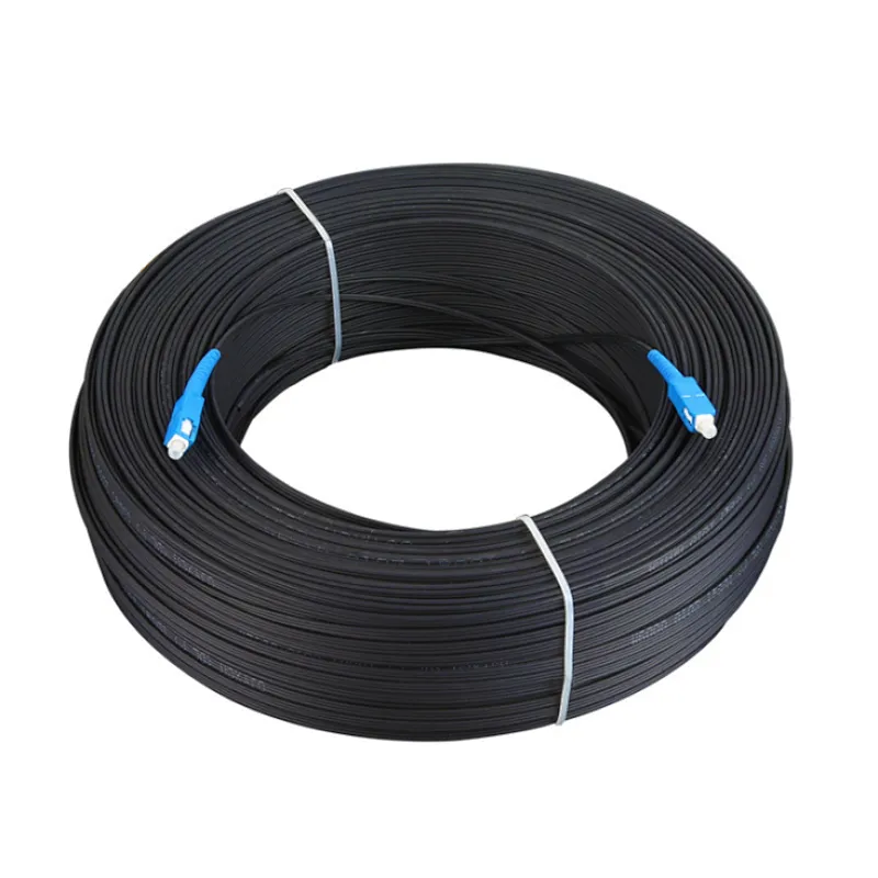 Fiber Optic Single Mode SM Simplex SX LSZH SC APC FTTH Drop Cable Patch Cord
