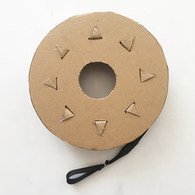 Cardboard Reel Type Packing SC APC Optic Fiber Patch Cord FTTH Drop Cable Assemblies with Pulling Eye