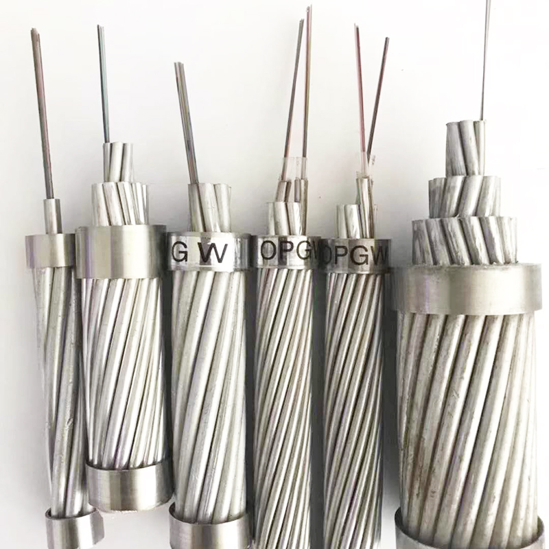 Optical Fiber AL-covered Central Stainless Steel Tube Loose Tube Cable OPGW cable