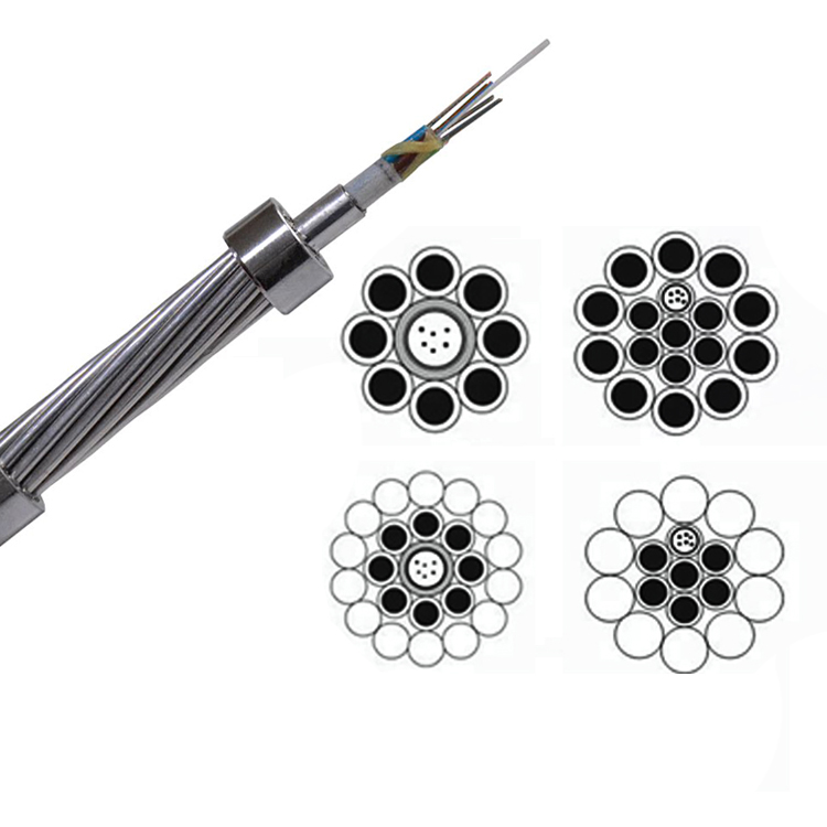 OPGW Fiber Optic AL Tube Structure OPGW Cable