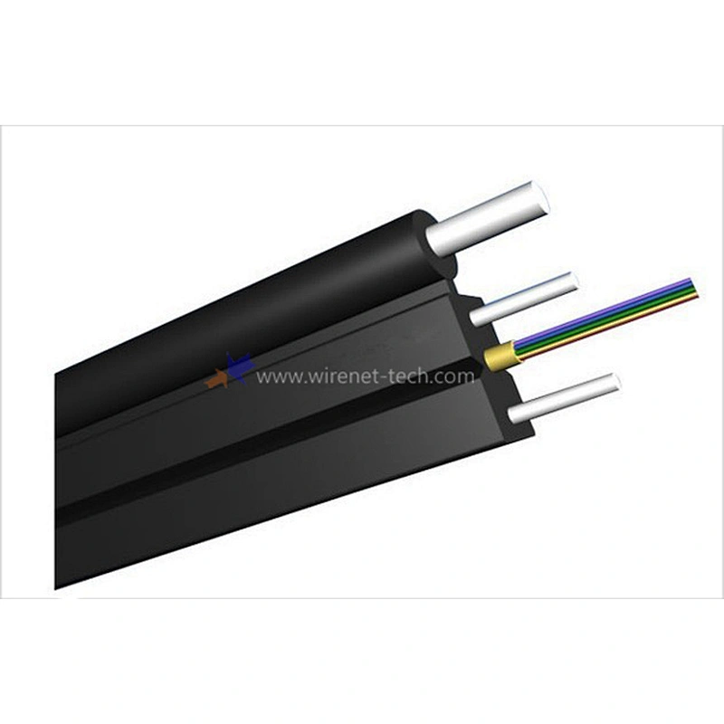 single mode 2 Core G657A LSZH Outdoor Fiber Optic FTTH Drop Cable