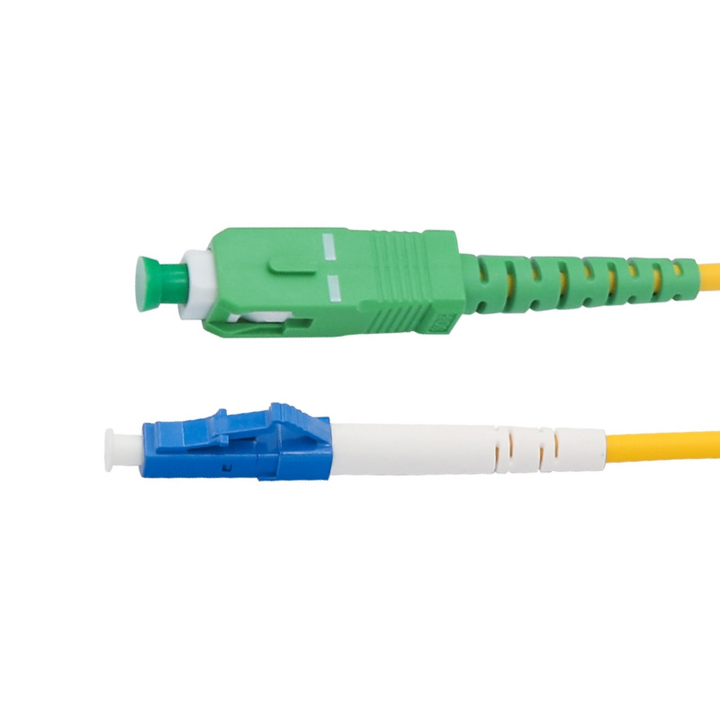 Single Mode 1m 2m 5m 10m Cable Simplex SC APC To LC UPC Connector Fiber Optic Patch Cord