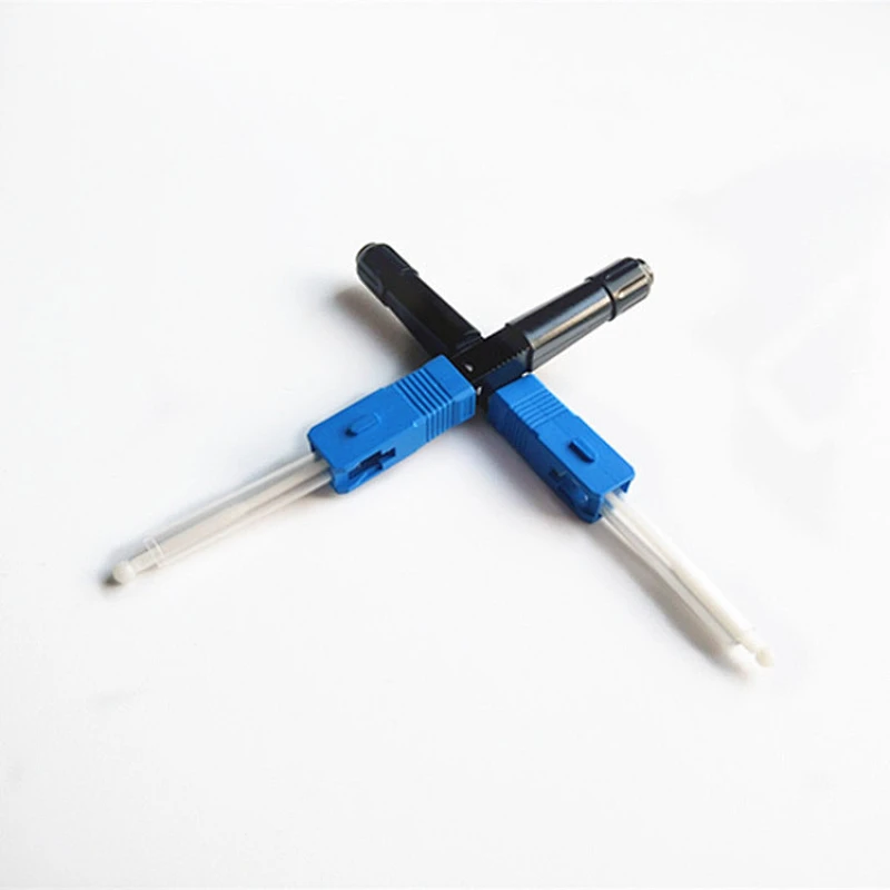SC UPC Hot melt fiber optic Fast connector FTTH pigtail fusion quick connect Optic Fiber Machine Fast Connector