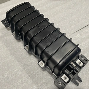 72~144 Core 2 in 2 out Horizontal Type IP67 fosc Fiber Optic In line Splice Closure With Air Valve