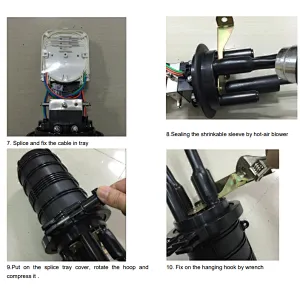IP67 waterproof mini 12 24 48 core dome Fiber optic splice closure to save space