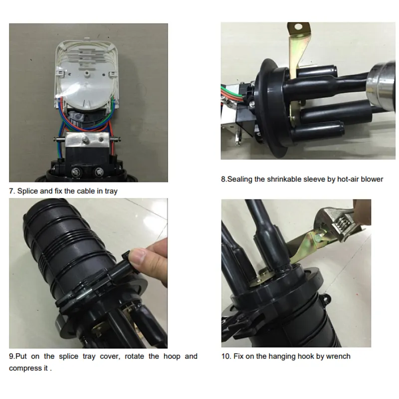 IP67 waterproof mini 12 24 48 core dome Fiber optic splice closure to save space