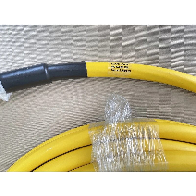 Multi Core Fan Out Fiber optic patch cable 96 Core LC APC Single Mode simplex G652D Fiber Optic Patch Cord