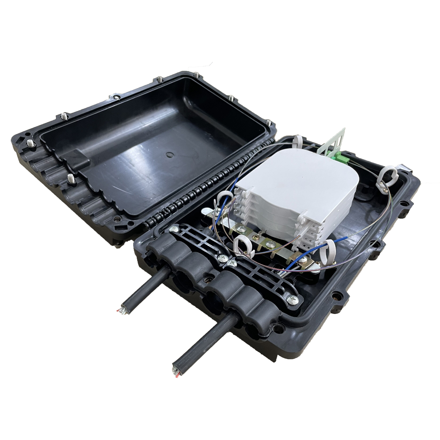 IP68 Waterproof 48 core ftth fiber optic splice closure price optical fiber optic joint enclosure junction box with PLC