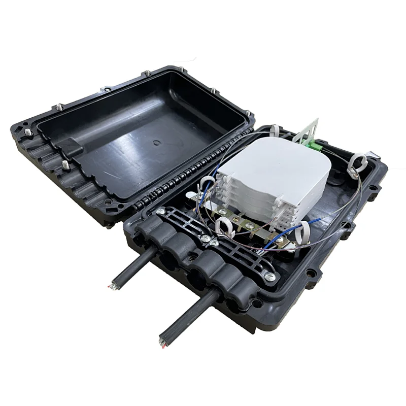 IP68 Waterproof 48 core ftth fiber optic splice closure price optical fiber optic joint enclosure junction box with PLC