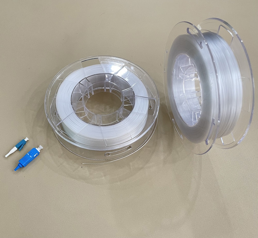 GJXH G657B3 FTTH Invisible transparent cable 0.9mm with PVC sheath installation Indoor fiber optic bare optical cable invisible cable
