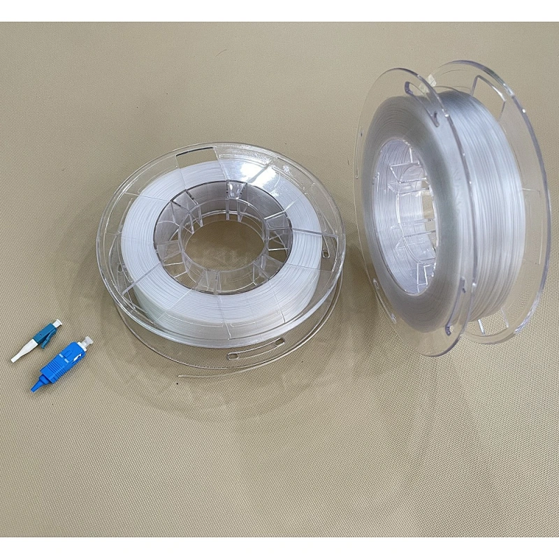 GJXH G657B3 FTTH Invisible transparent cable 0.9mm with PVC sheath installation Indoor fiber optic bare optical cable invisible cable