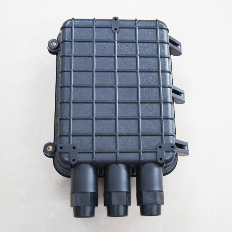 12 24 Fibers IP65 Horizontal Optical Fiber Splice Closure with PLC Splitter
