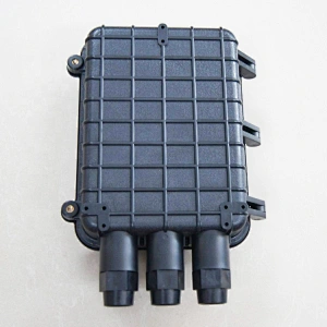 12 24 Fibers IP65 Horizontal Optical Fiber Splice Closure with PLC Splitter