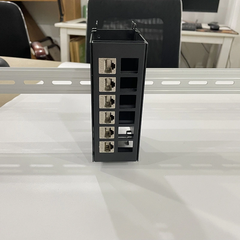 Network STP FTP 12 port Cat6 patch panel with Cat6 Keystone Jack DIN network RJ45 patch panel