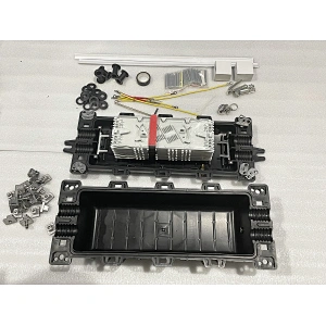 72~144 Core 2 in 2 out Horizontal Type IP67 fosc Fiber Optic In line Splice Closure With Air Valve