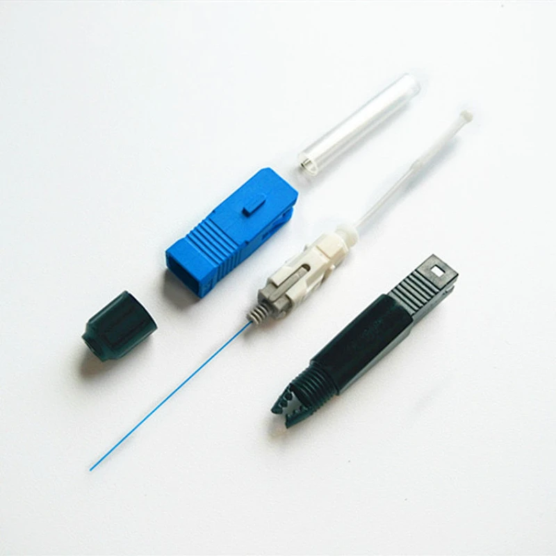 SC UPC Hot melt fiber optic Fast connector FTTH pigtail fusion quick connect Optic Fiber Machine Fast Connector