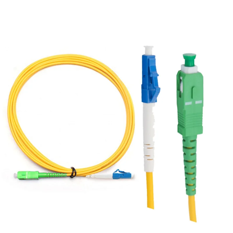Single Mode 1m 2m 5m 10m Cable Simplex SC APC To LC UPC Connector Fiber Optic Patch Cord