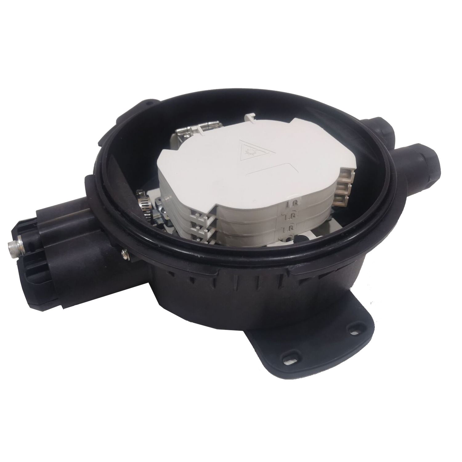 36 Core IP68 Outdoor Fiber Optical Pedestal Plastic ODP Optical Distribution Point Underground FTTH Fiber Optic Splice Closure