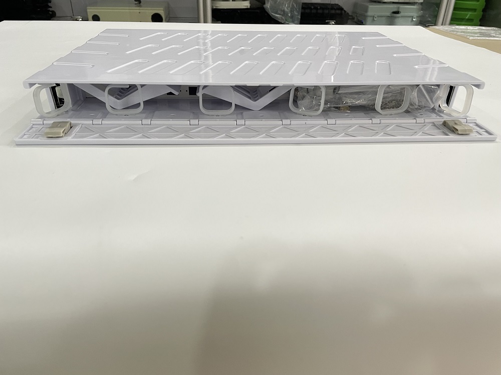 36 core 19 inch 1U Rack mount Drawer type Plastic Fiber Optic Patch Panel with plastic splice tray patch panel