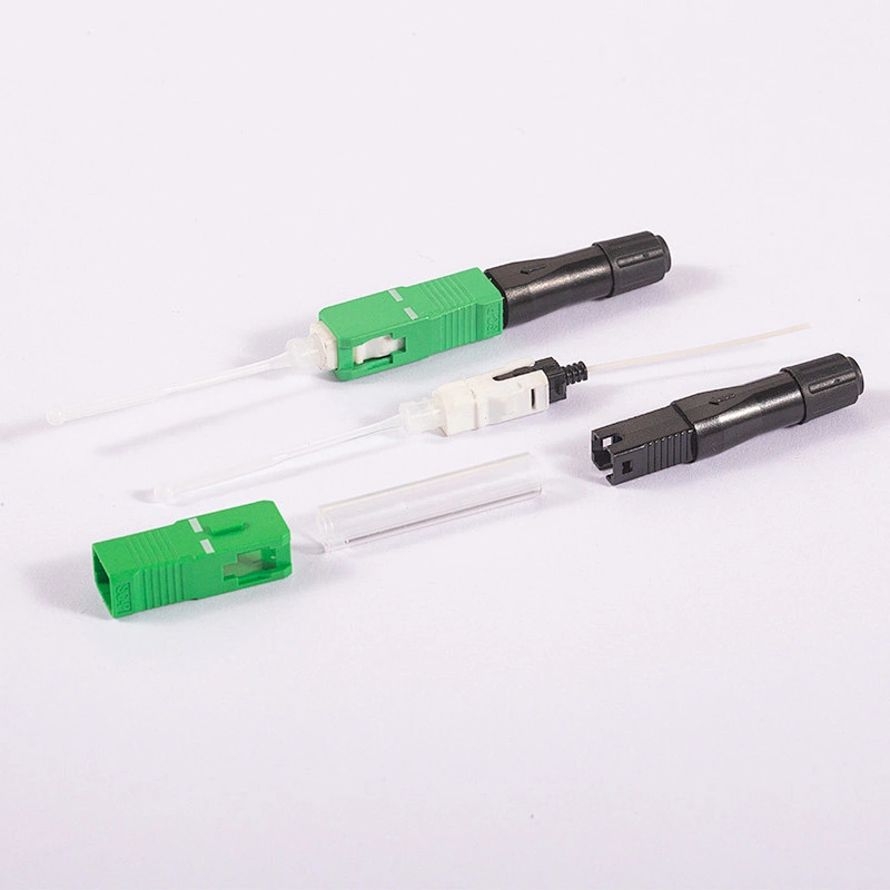 SC UPC Hot melt fiber optic Fast connector FTTH pigtail fusion quick connect Optic Fiber Machine Fast Connector