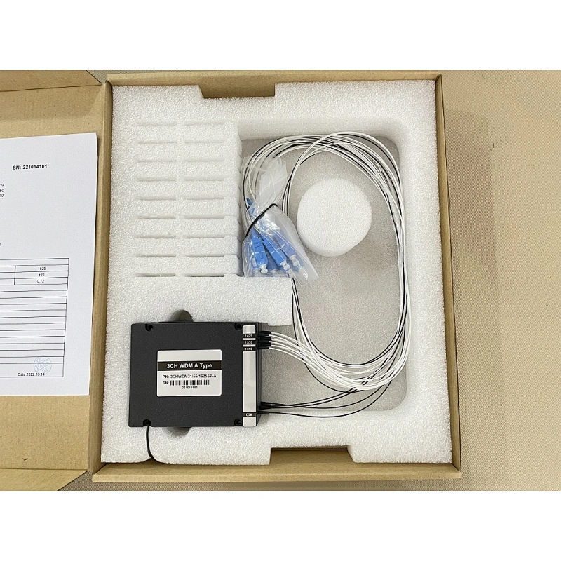 G657A1 0.9mm cable SC UPC 1x3 Channel WDM Splitter Fiber Module Optic Equipment WDM