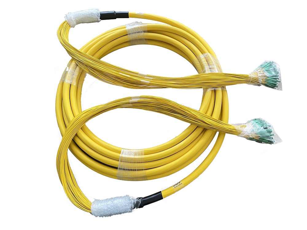 Multi Core Fan Out Fiber optic patch cable 96 Core LC APC Single Mode simplex G652D Fiber Optic Patch Cord
