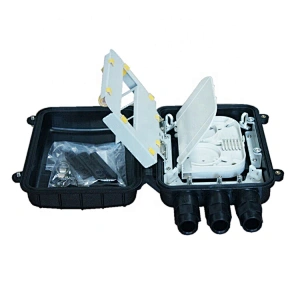12 24 Fibers IP65 Horizontal Optical Fiber Splice Closure with PLC Splitter