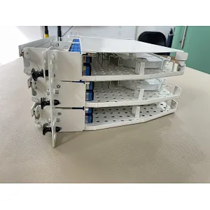 3U 19 inch IP20 Rack Mount Sliding Drawer Type 144 core fiber optic patch panel with Splice Tray