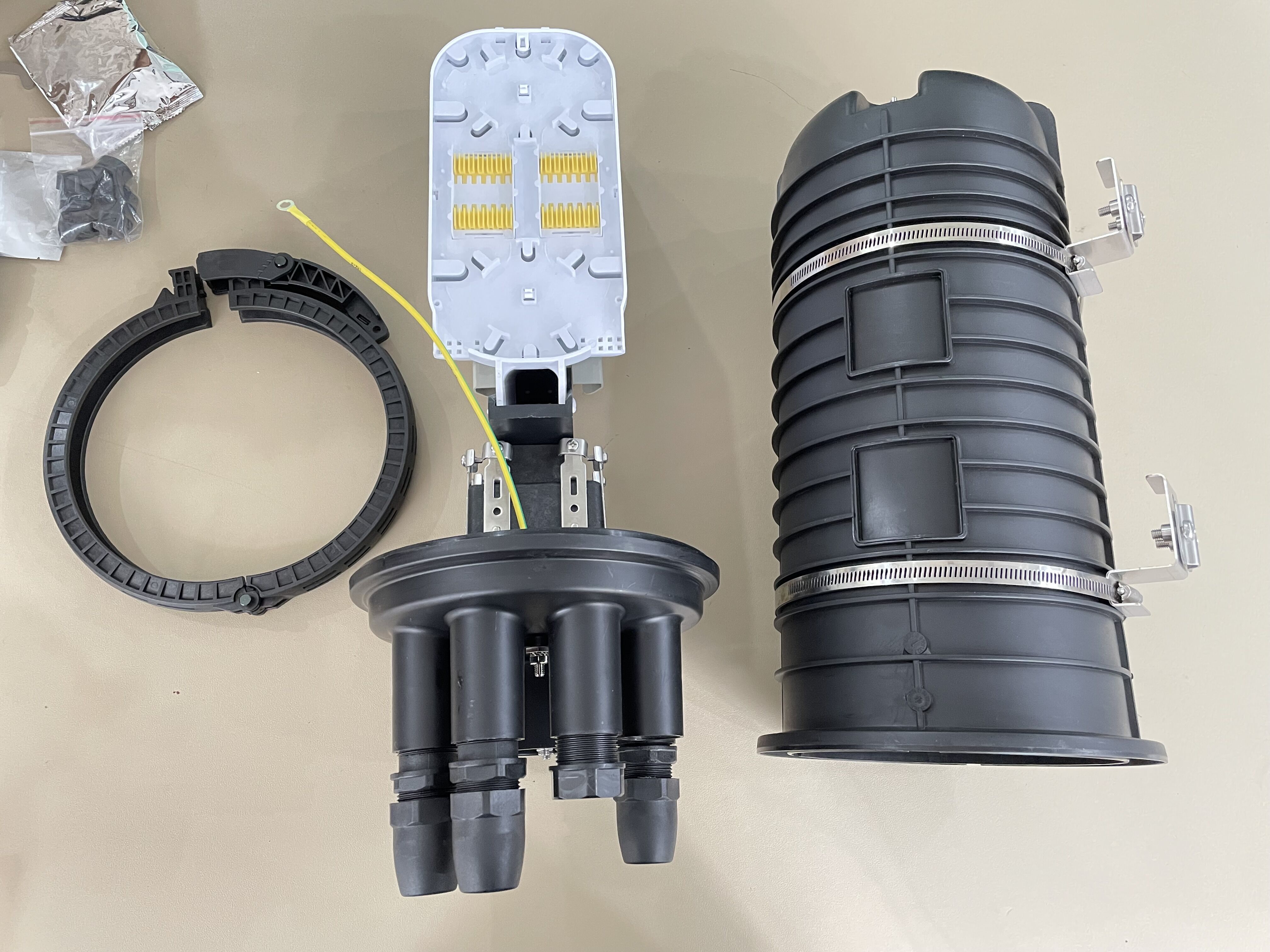 6 port 288 Core IP68 waterproof Dome Fiber Optic cable Enclosure Splice joint Closure
