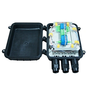 12 24 Fibers IP65 Horizontal Optical Fiber Splice Closure with PLC Splitter