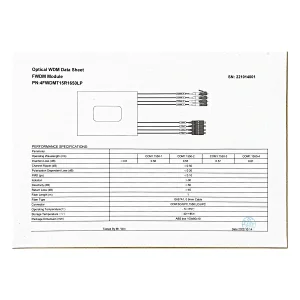 SC UPC LC UPC G657A1 0.9mm cable 4x4 Channel Fwdm Splitter Fiber Module Optic Equipment FWDM