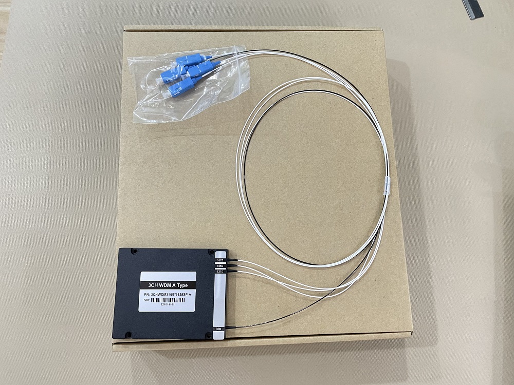 G657A1 0.9mm cable SC UPC 1x3 Channel WDM Splitter Fiber Module Optic Equipment WDM