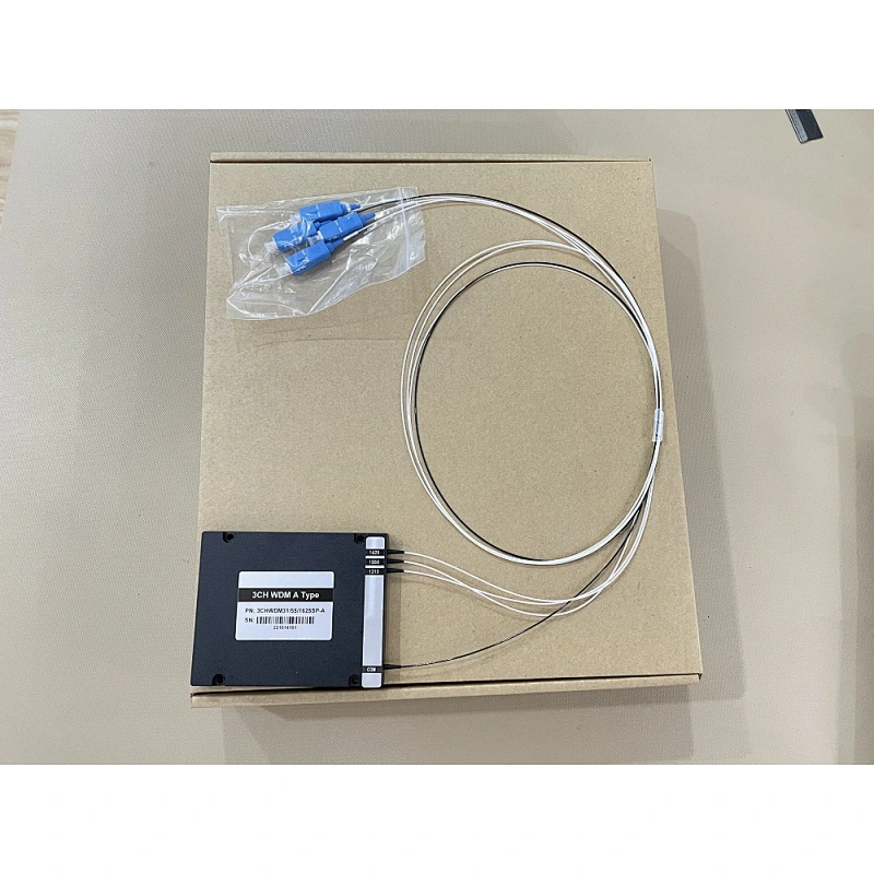 G657A1 0.9mm cable SC UPC 1x3 Channel WDM Splitter Fiber Module Optic Equipment WDM