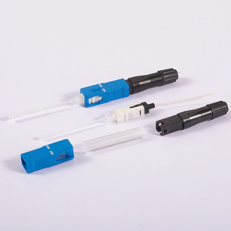 SC UPC Hot melt fiber optic Fast connector FTTH pigtail fusion quick connect Optic Fiber Machine Fast Connector