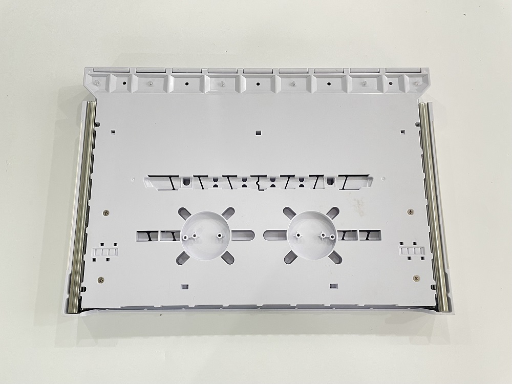36 core 19 inch 1U Rack mount Drawer type Plastic Fiber Optic Patch Panel with plastic splice tray patch panel