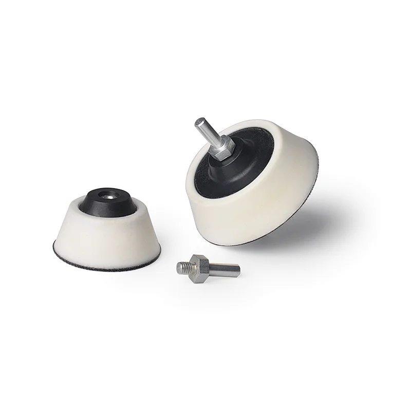 Drill Pads with white soft PUR M6 Thread 20mm thickness