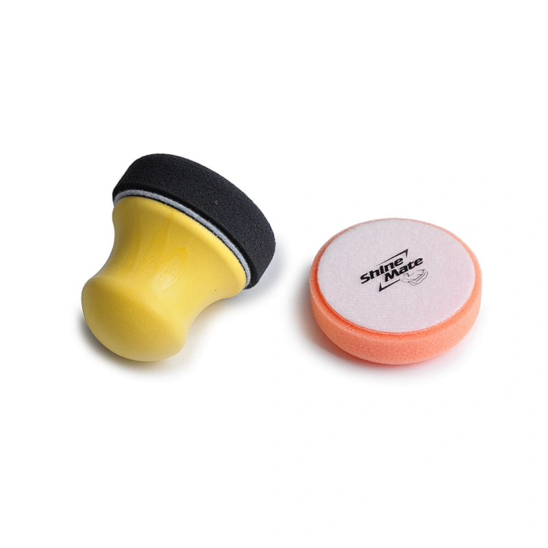 3 inch round wax applicator kit for car cleaning