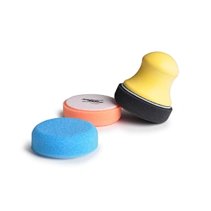 3 inch round wax applicator kit for car cleaning