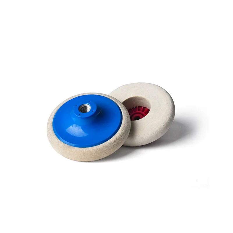 Felt Disc with Hook and Loop Stone Working Pad and felt mops