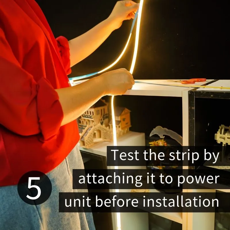 how to install the cob led strips for your project