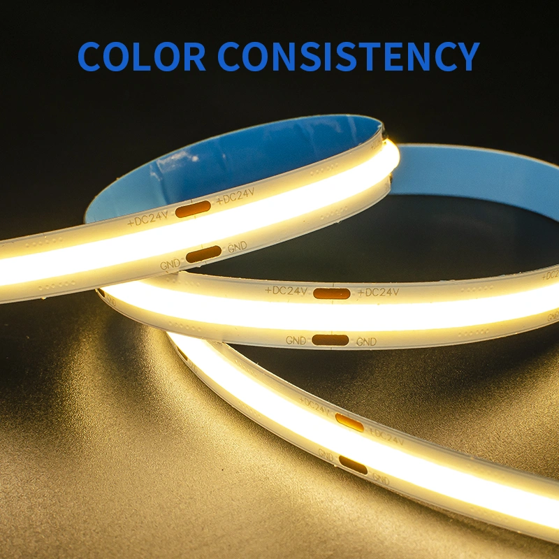 cob led strips uniform light color consistency